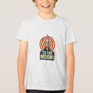 Naar de maan! Tri-Blend shirt