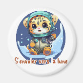 Naar de maan vliegen magneet (Voorkant)