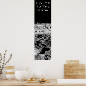 Naar de maan vliegen poster (Keuken)