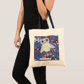 Naar de maan vliegen tote bag (Voorkant (product))
