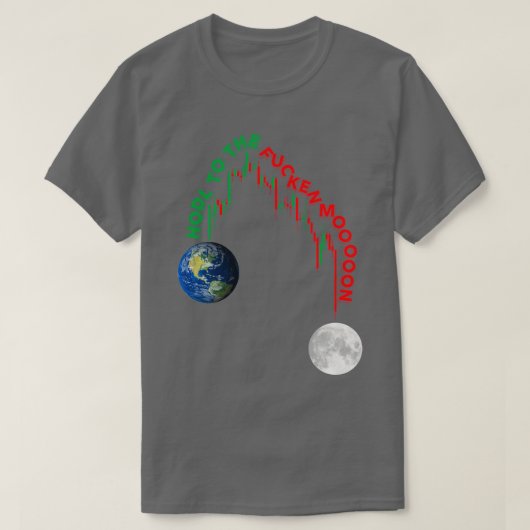 naar de maan waar we mee zitten t-shirt (Design voorkant)