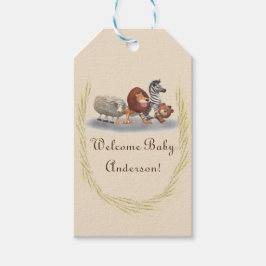 Naar de mening van het Cute Stuffed Animal Cadeaulabel