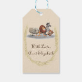 Naar de mening van het Cute Stuffed Animal Cadeaulabel (Achterkant)