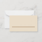 Naar de mening van het Cute Stuffed Animal Notitiekaartje (Achterkant)