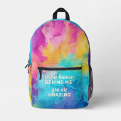 Naar de mens achter mij aangepaste rugzak - Rainbo (Voorkant)