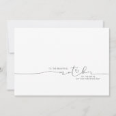 Naar de mooie moeder van de Bride Groom-boodschap (Voorkant)