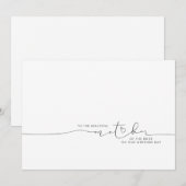 Naar de mooie moeder van de Bride Groom-boodschap (Voorkant / Achterkant)