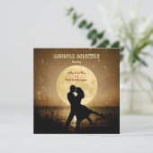Naar de Moon Couple Shower Kaart (Staand voorkant)