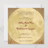 Naar de Moon Couple Shower Kaart (Achterkant)