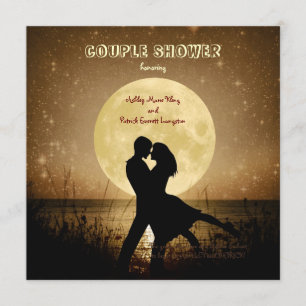 Naar de Moon Couple Shower Kaart