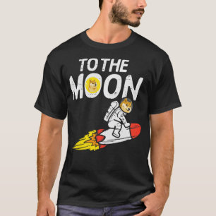 Naar de Moon Dopostbank in Shiba Inu Crypto Crypto T-shirt