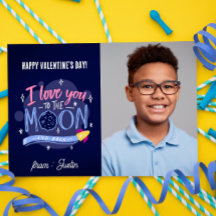 NAAR DE MOON EN BACK KINDER foto's van de Valentij