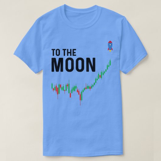 Naar de munteenheid van de maan t-shirt (Design voorkant)