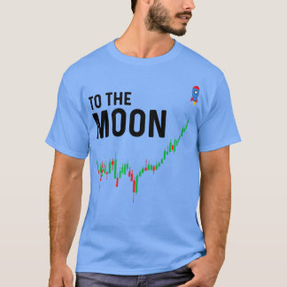 Naar de munteenheid van de maan t-shirt