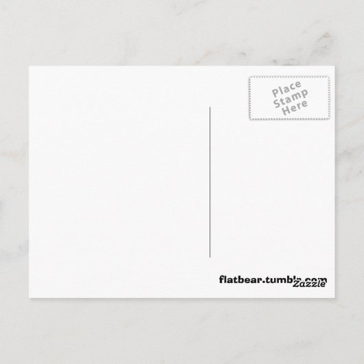 Naar de nacht briefkaart (Achterkant)