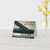 NAAR DE "NIEUWE PILOT" CONGRATULATIES KAART (Gele Bloem)