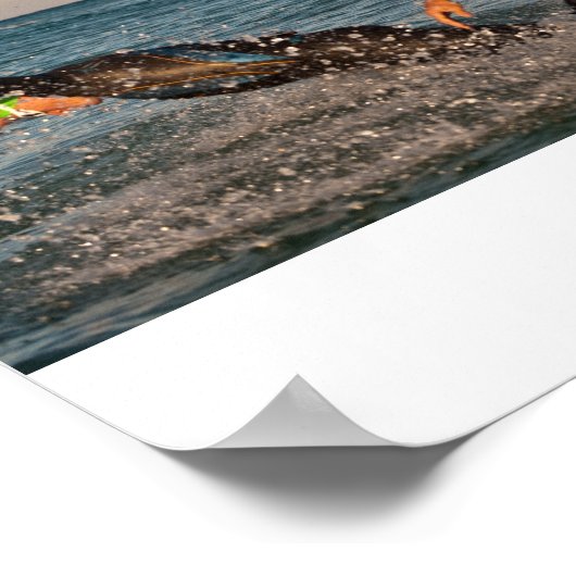 Naar de oceaan springen poster (Hoek)