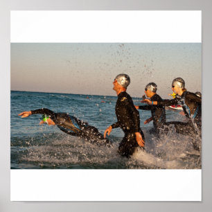 Naar de oceaan springen poster