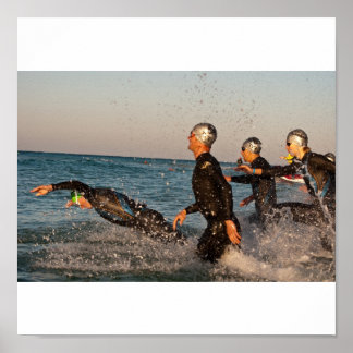 Naar de oceaan springen poster