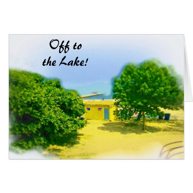 Naar de oever van het meer! (Voorkant Horizontaal)