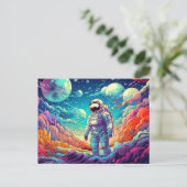 Naar de onbekende illustratie briefkaart (Staand voorkant)