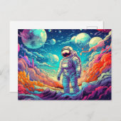 Naar de onbekende illustratie briefkaart (Voorkant / Achterkant)