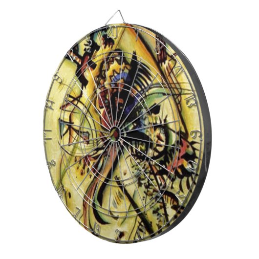 Naar de onbekende stem van Kandinsky Dartbord (Voorkant Rechts)