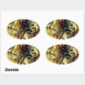 Naar de onbekende stem van Kandinsky Ovale Sticker (Vel)