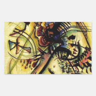 Naar de onbekende stem van Kandinsky Rechthoekige Sticker