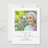 Naar de prachtige moeder van de bruidduwfoto (Voorkant)