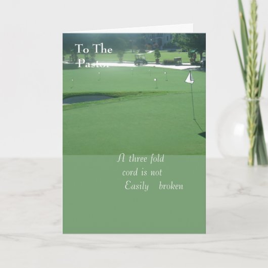 naar de predikant kaart (Voorkant)