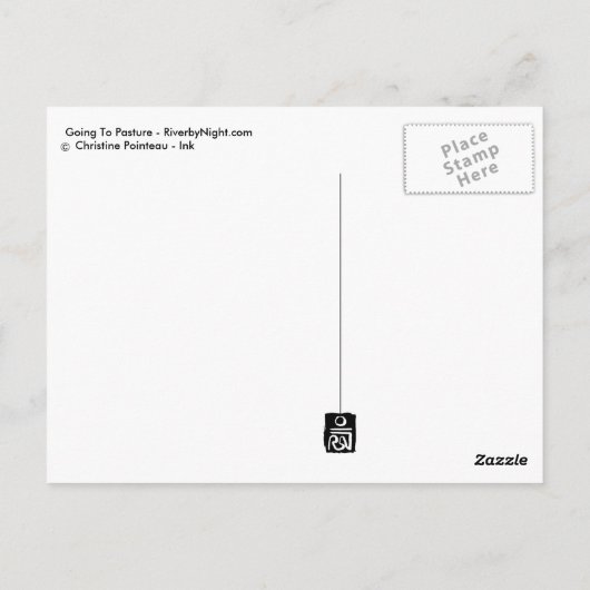 Naar de puinhoop briefkaart (Achterkant)