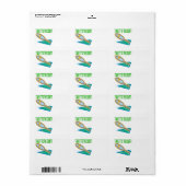 Naar de rechtbank etiket (Full Sheet)