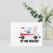 Naar de redding briefkaart (Staand voorkant)