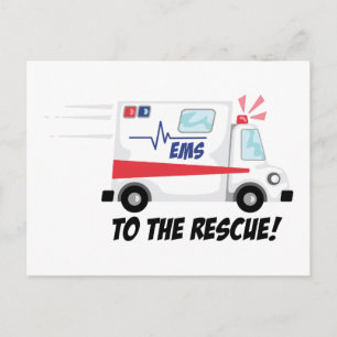Naar de redding briefkaart