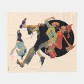 Naar de redding fleece deken (Voorkant (Horizontaal))