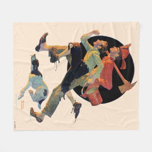 Naar de redding fleece deken (Voorkant (Horizontaal))