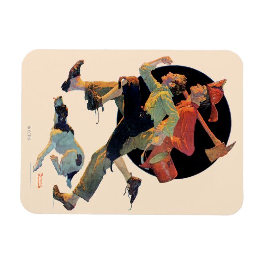 Naar de redding magneet (Horizontaal)