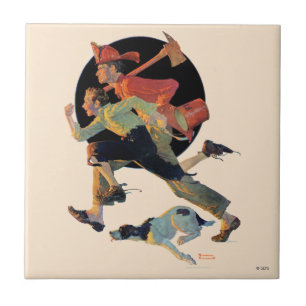 Naar de redding tegeltje