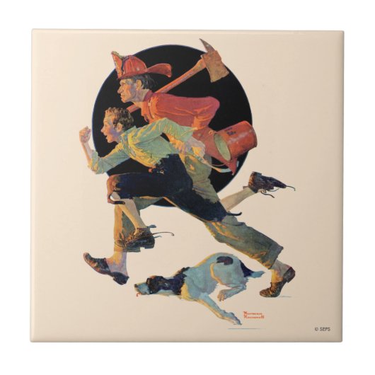 Naar de redding tegeltje (Voorkant)