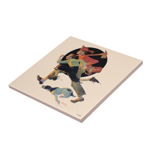 Naar de redding tegeltje (Zijkant)