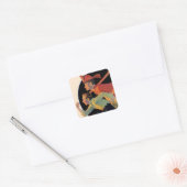 Naar de redding vierkante sticker (Envelop)