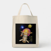 Naar de ruimte en daarbuiten tote bag (Achterkant)
