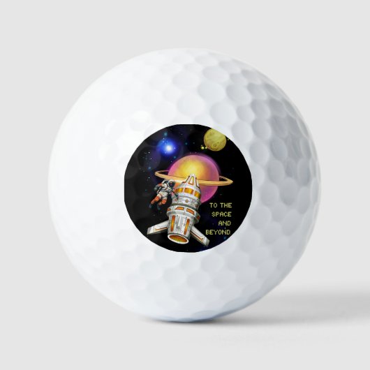 Naar de ruimte en verder golfballen (Voorkant)