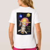 Naar de ruimte en verder t-shirt (Achterkant)