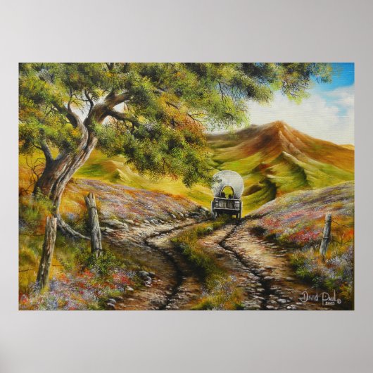 Naar de stad Afdrukken met volledige olieverf Poster (Voorkant)