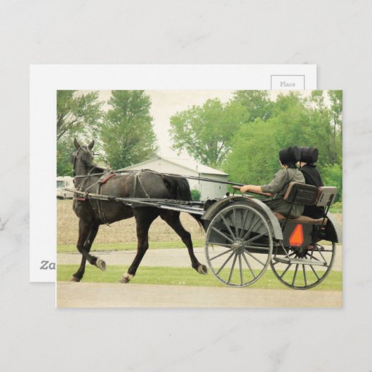 Naar de stad briefkaart (Voorkant / Achterkant)