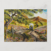 Naar de stad Painitning door David Paul Briefkaart (Voorkant)