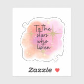 Naar de sterren die ACOTAR luisteren Sticker (Vel)