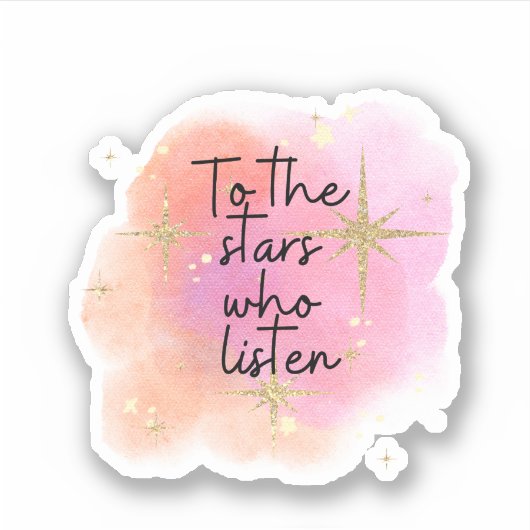 Naar de sterren die ACOTAR luisteren Sticker (Voorkant)